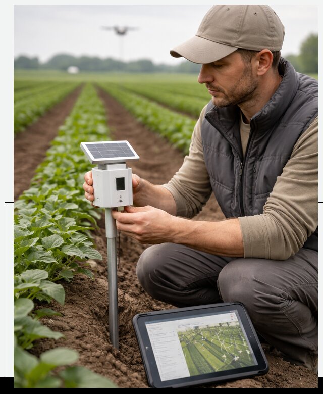 IoT мониторинг сельскохозяйственных полей и контроля в Шадринске