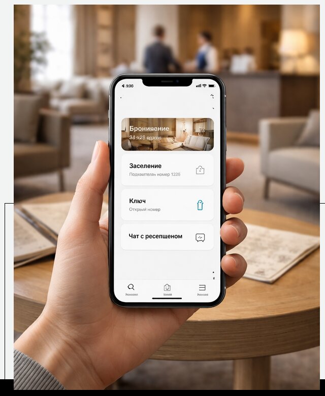 Мобильное приложение для гостей отеля в Шадринске, управление сервисом